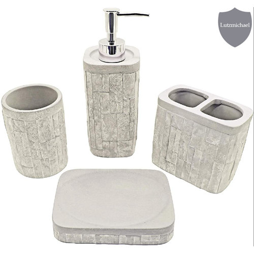 Loon Peak® Dayza 4 Piece Bathroom Accessory Set Wayfair